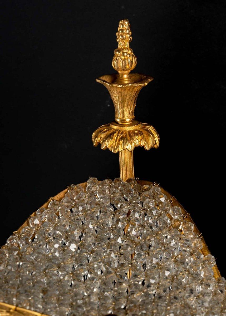 Porcelain Romantic Lamp In Biscuit End XIXth Century