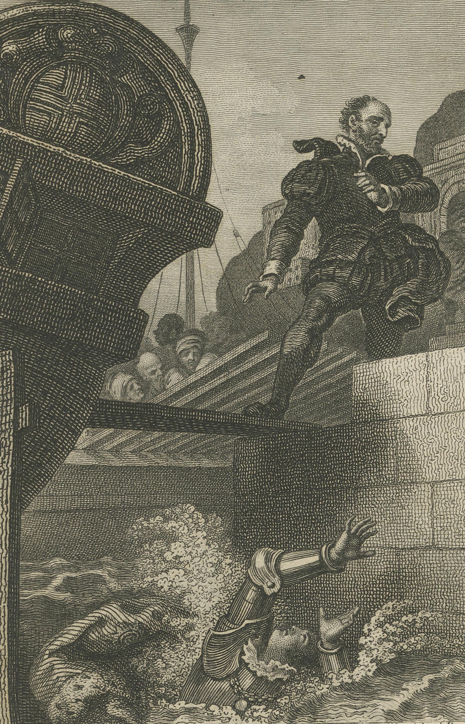 Romantic Literary Engravings, Copper Print, Multi-Scene, Germany 1818