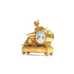 Romantische Louis XVI Pendule von Gille L'Aîné à Paris