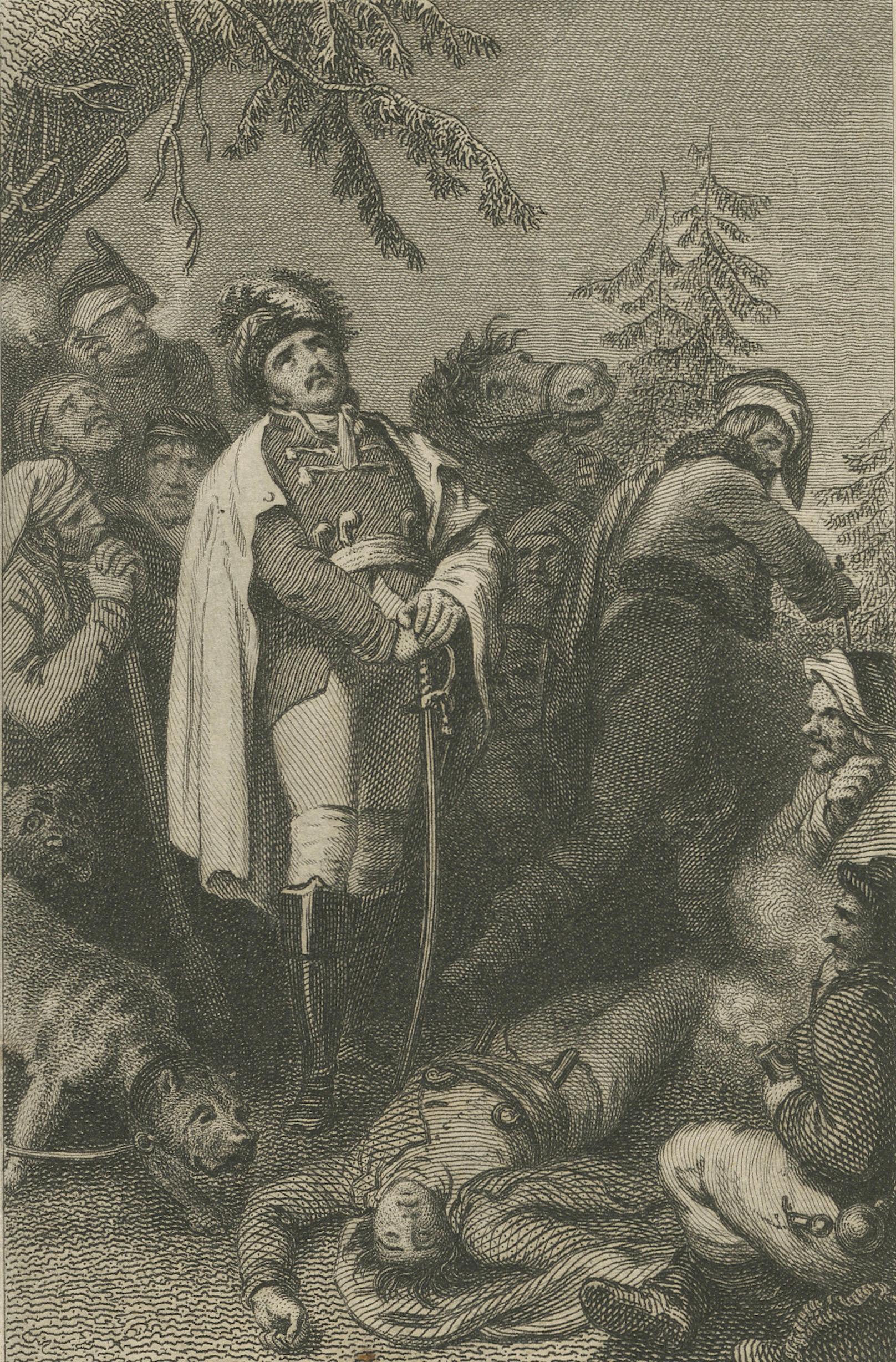 Romantic Narrative Engravings, Copper Print, German, Early 19th Century