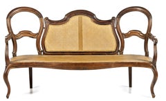 ROMANTIC SEAT  19th Century Portuguese Rosewood Sofa