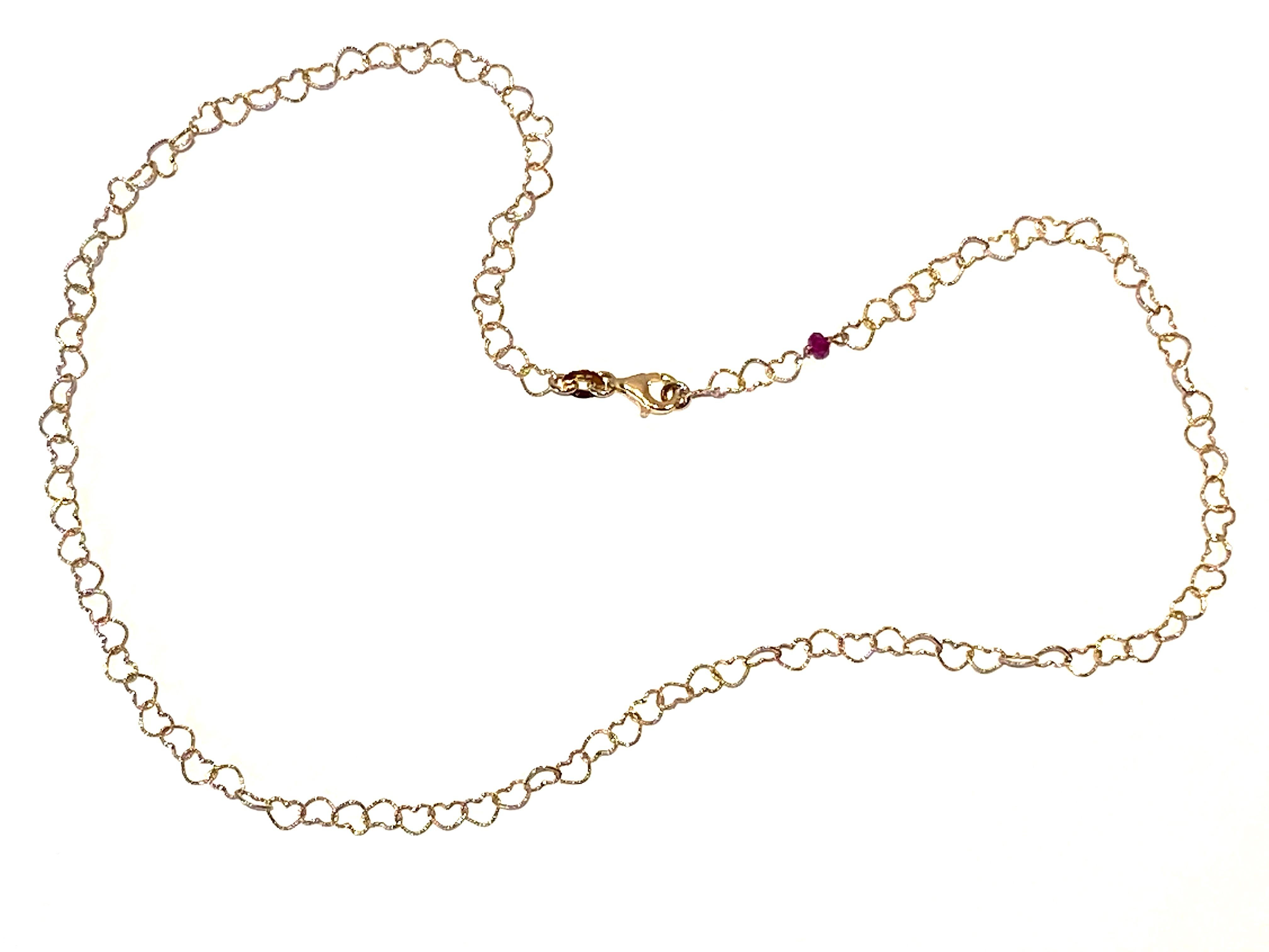 Romantic Style 18 Karat Yellow Gold 0.56 Karat Red Ruby 