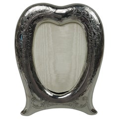 Romantica cornice a forma di cuore Tiffany Edwardian Art Nouveau