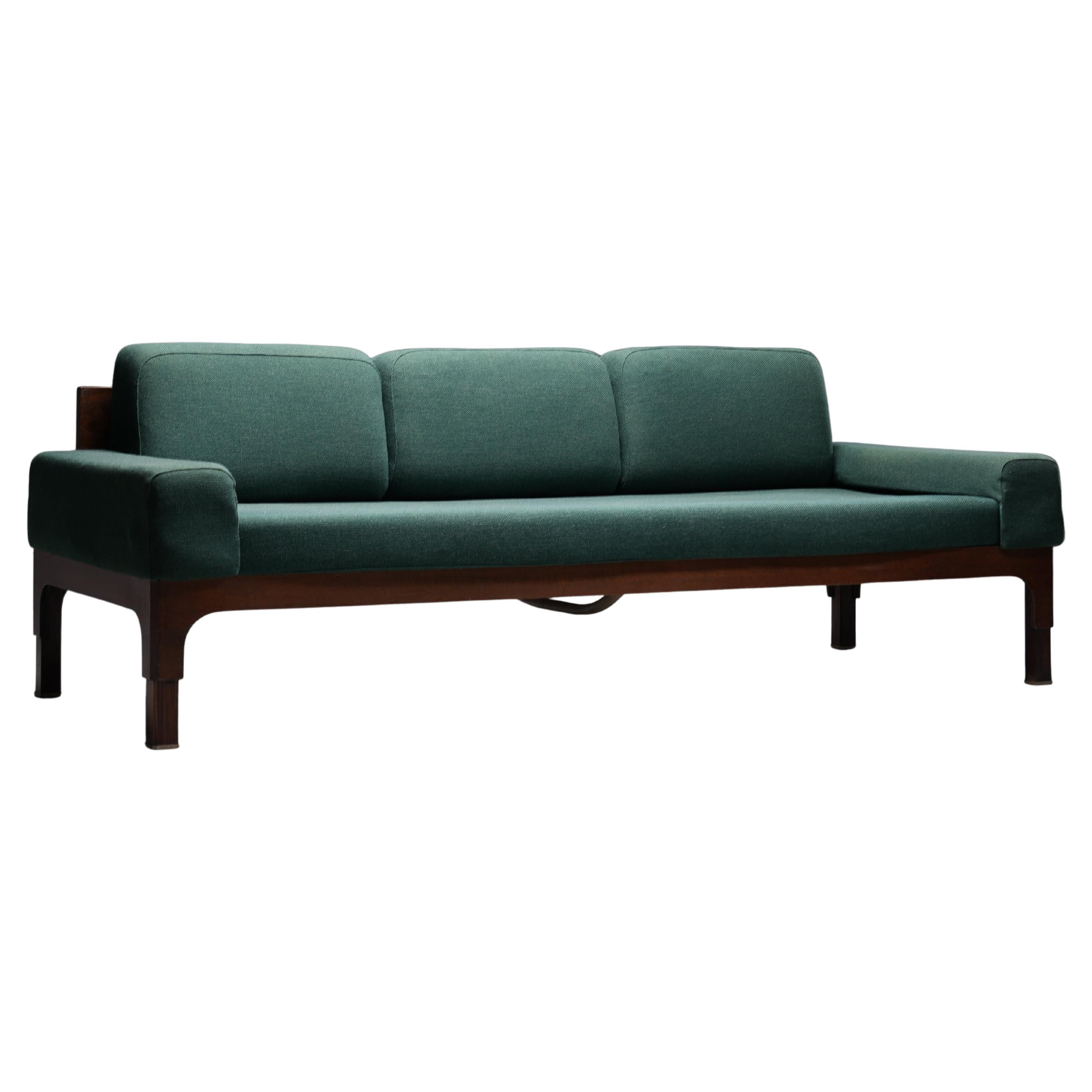 
Romantica
 Sofa in Walnut and Metal by Piero Ranzani for Elam, Italy, 1950
s