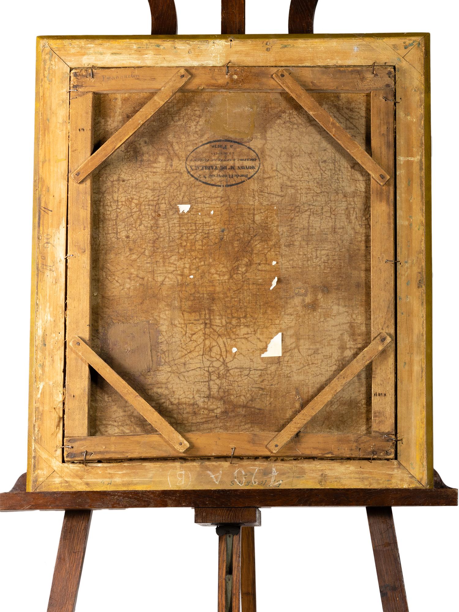 Romantik-Gemälde, Mutter-Tochterin von Jean Augustin Franquelin, 19. Jahrhundert im Angebot 1