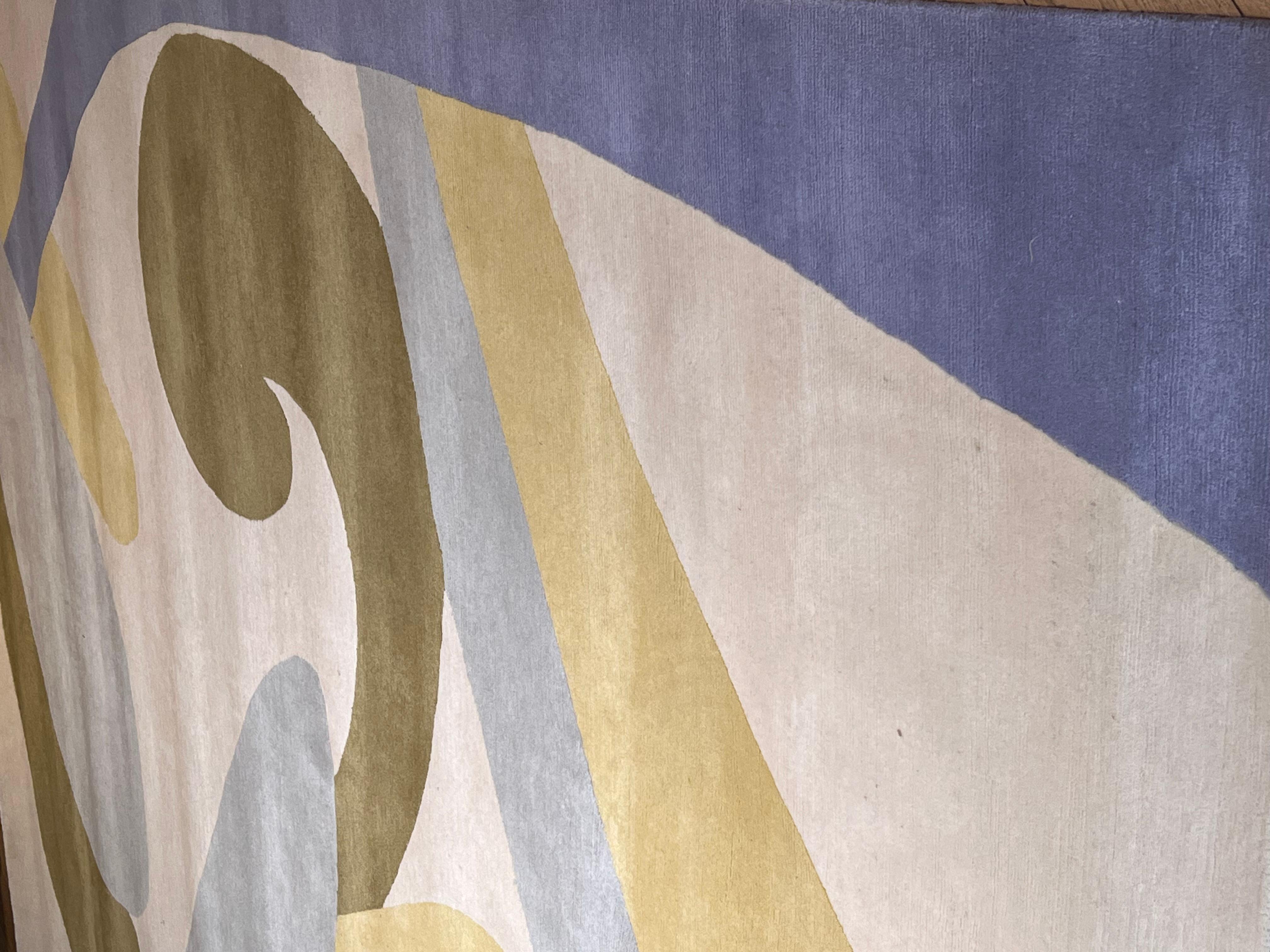 Romantic modern rug chari tones realized design  Angela De Nozza Florence For Sale 3