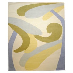 Romantic modern rug chari tones realized design  Angela De Nozza Florence