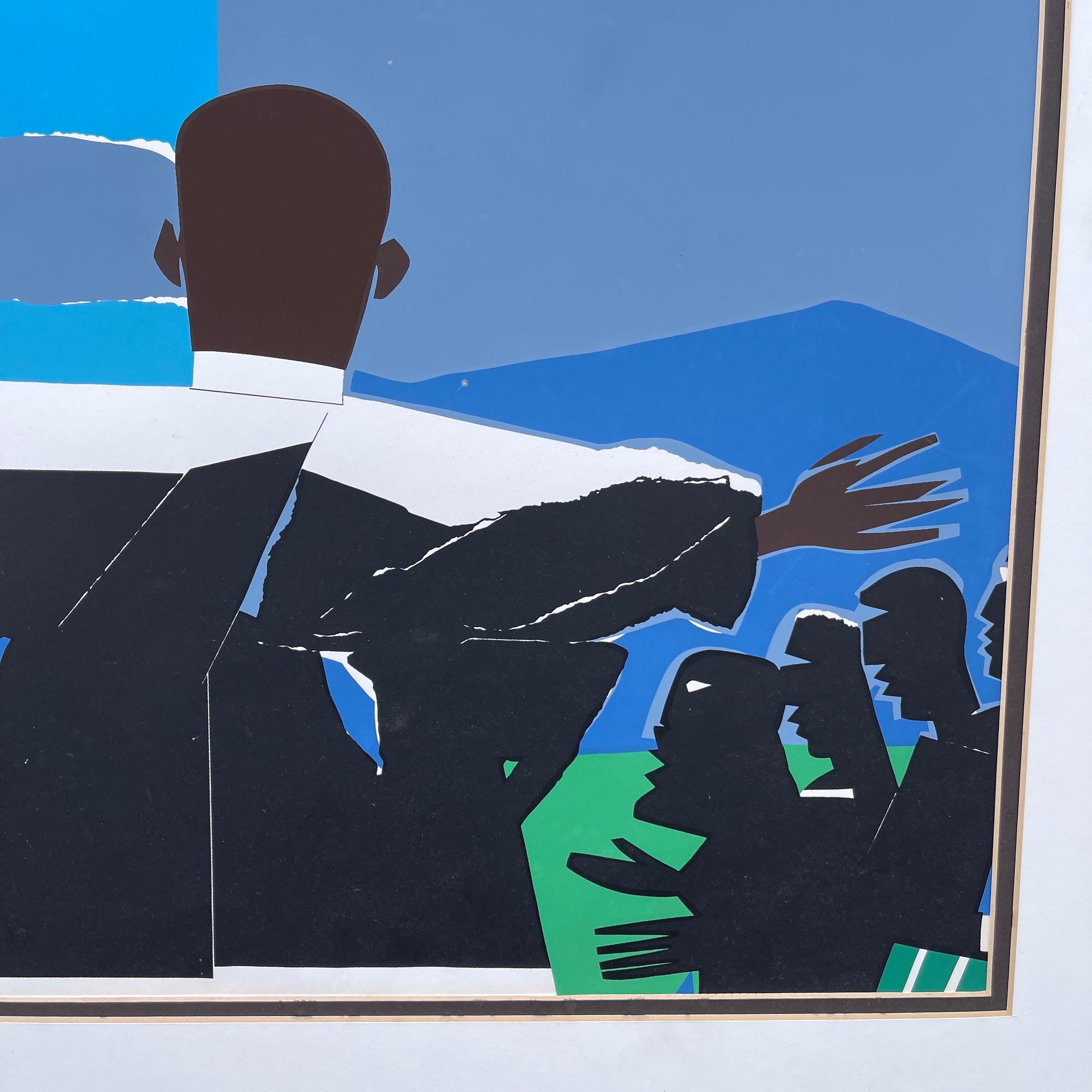 Romare Bearden, 1911-1988, “Martin Luther King, Jr. Mountain Top” Lithograph For Sale 1