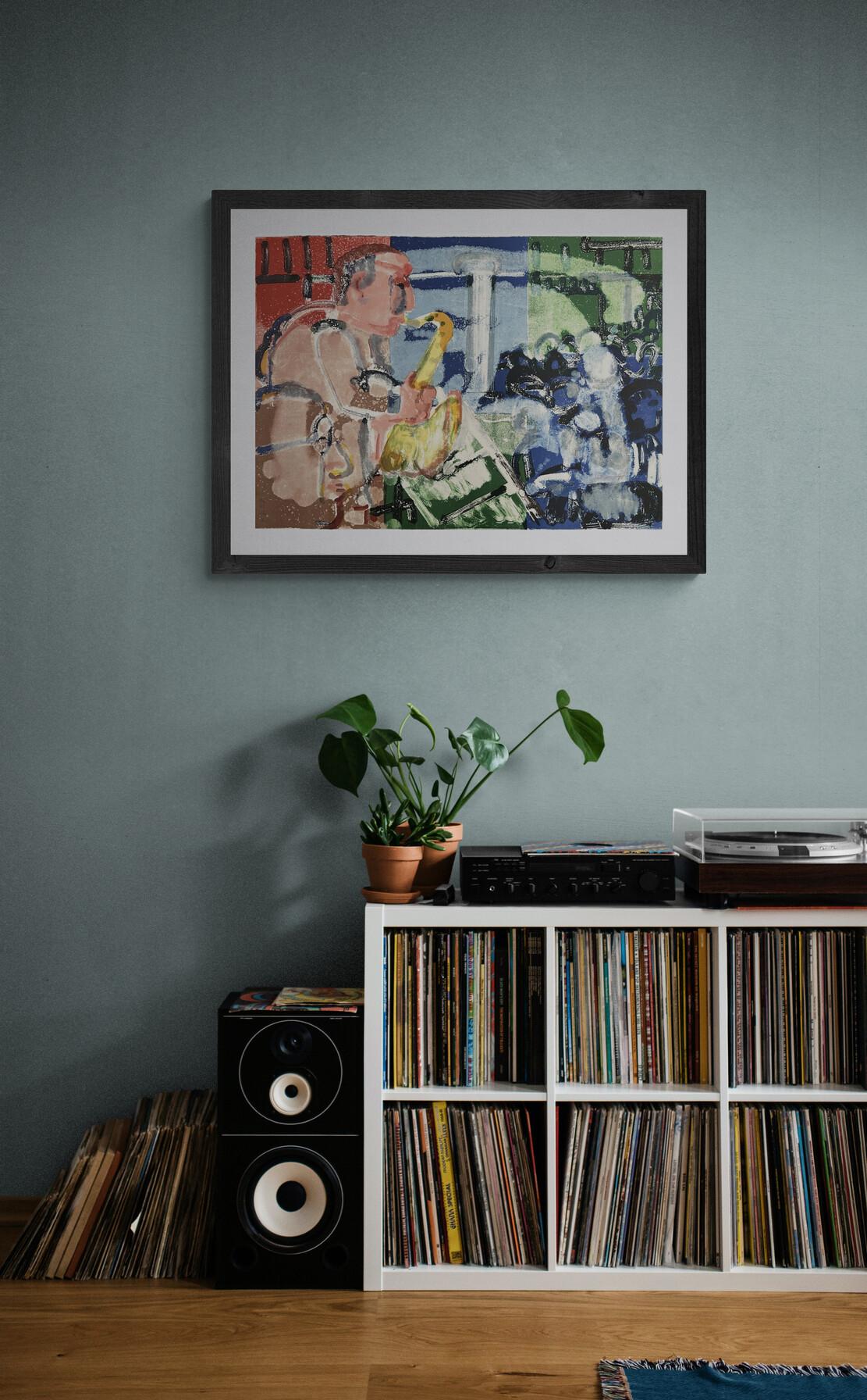 Bopping at Birdland (Stomp Time) from the Jazz Series Signed Limited Edition - Print by Romare Bearden