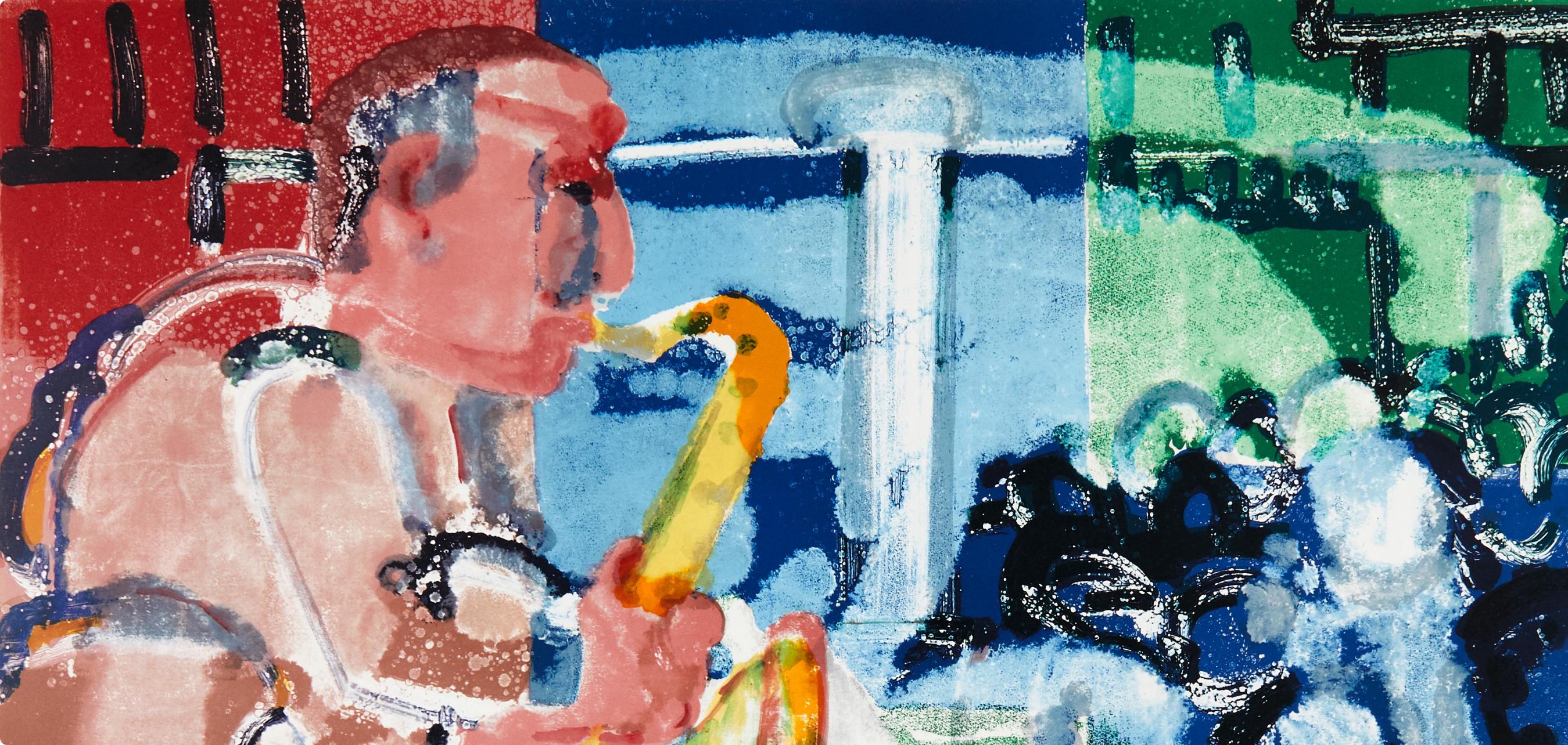 Bopping at the Birdland (Gelburd/Rosenberg 70-77), Jazz Series - Print by Romare Bearden