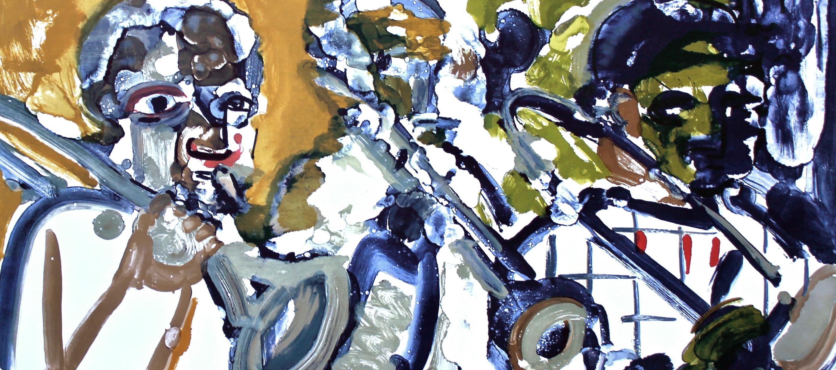 Brass Section (Gelburd/Rosenberg 70-77), Jazz Series, Romare Bearden en vente 1