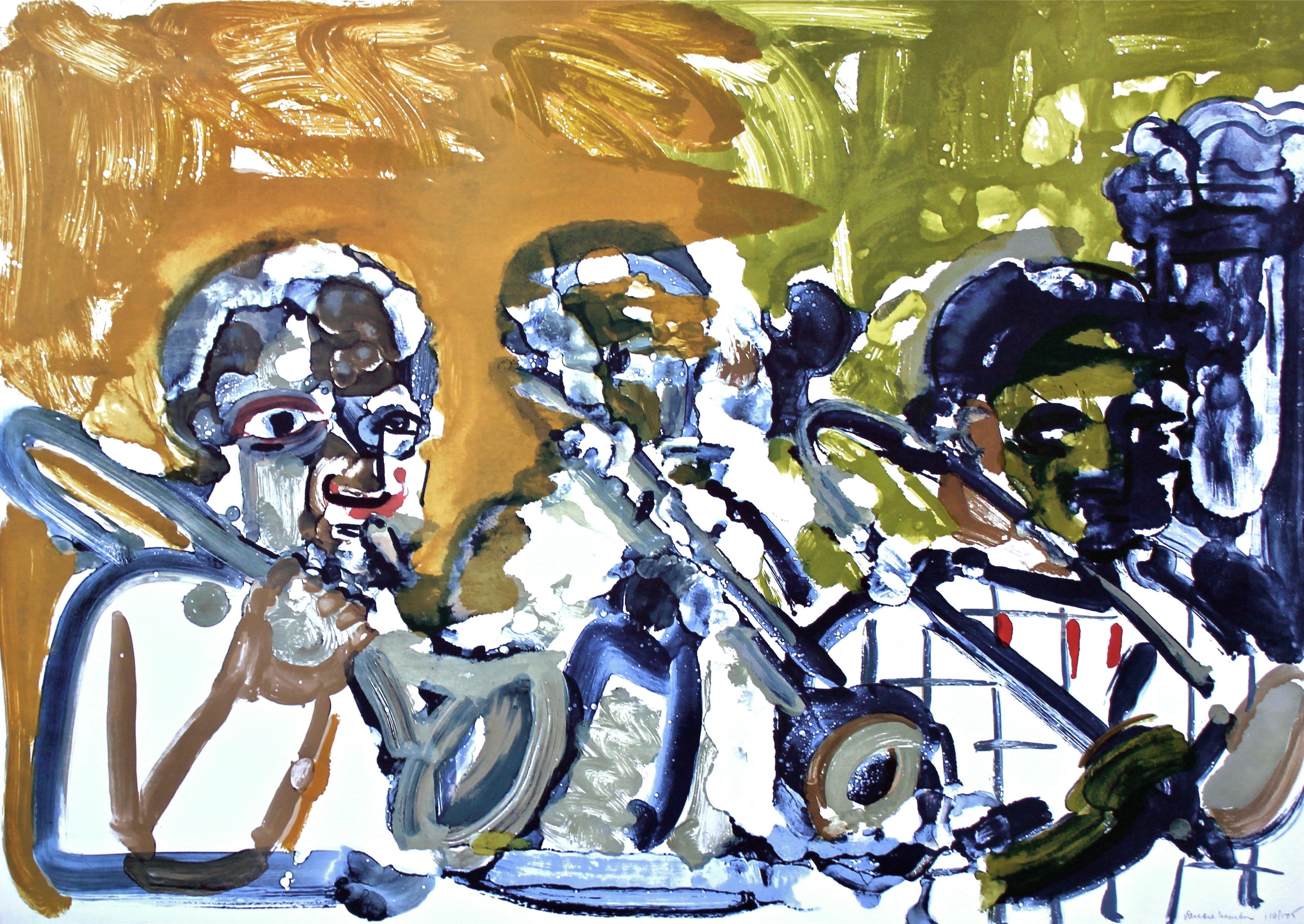 Blechbläsergruppe (Gelburd/Rosenberg 70-77), Jazz Series, Romare Bearden