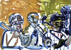 Blechbläsergruppe (Gelburd/Rosenberg 70-77), Jazz Series, Romare Bearden