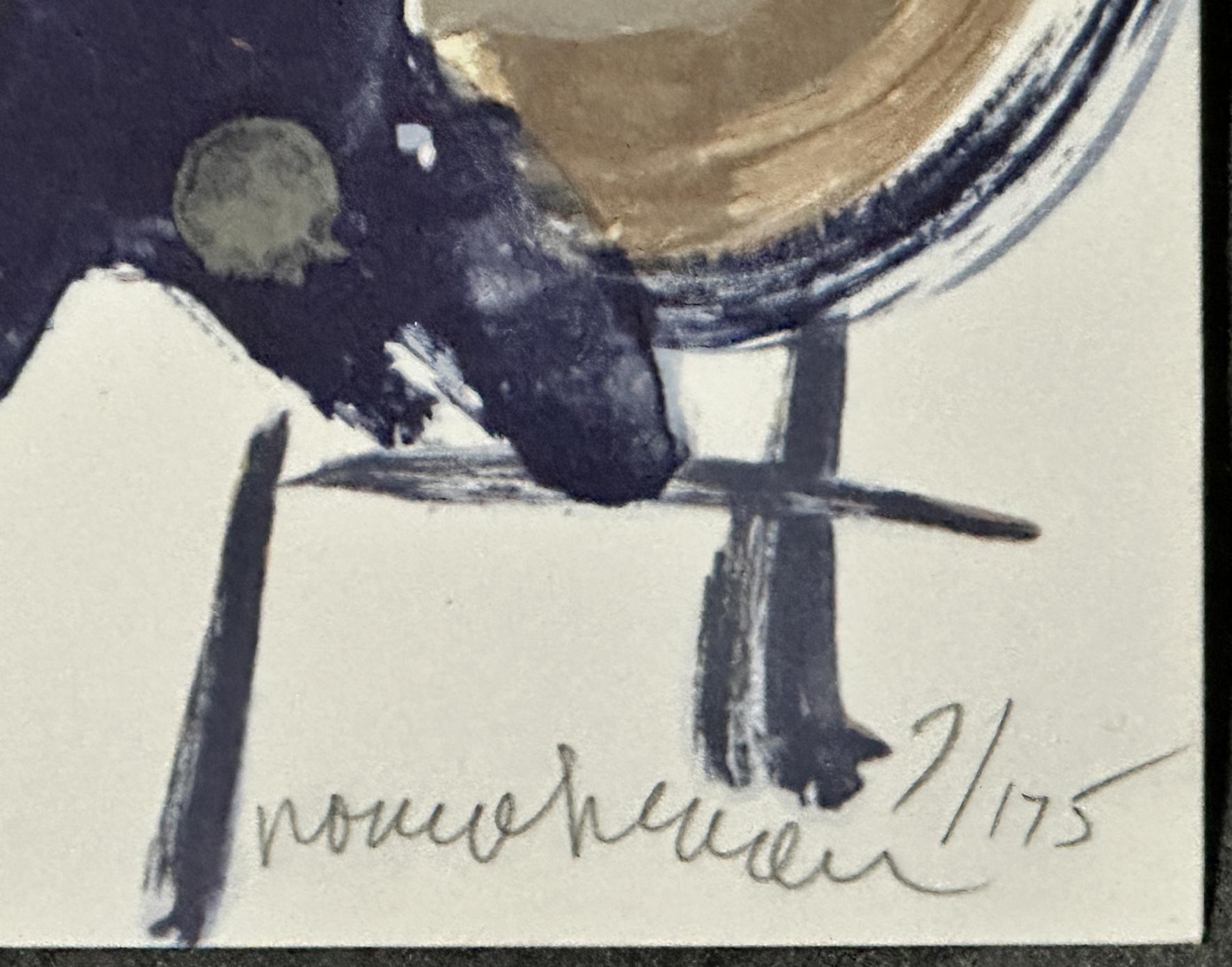 Brass Section Jamming at Minton's 1979 Signed Lithograph by Romare Bearden For Sale 2