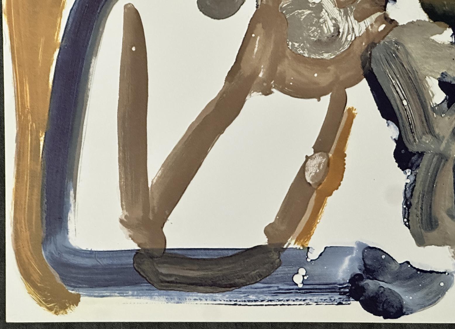 Brass Section Jamming at Minton's 1979 Signed Lithograph by Romare Bearden For Sale 3