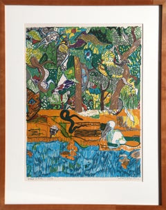 Dreams of Exile, Lithograph by Romare Bearden