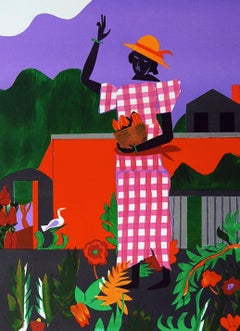 Girl in the Garden (Gelburd/Rosenberg 62), Romare Bearden