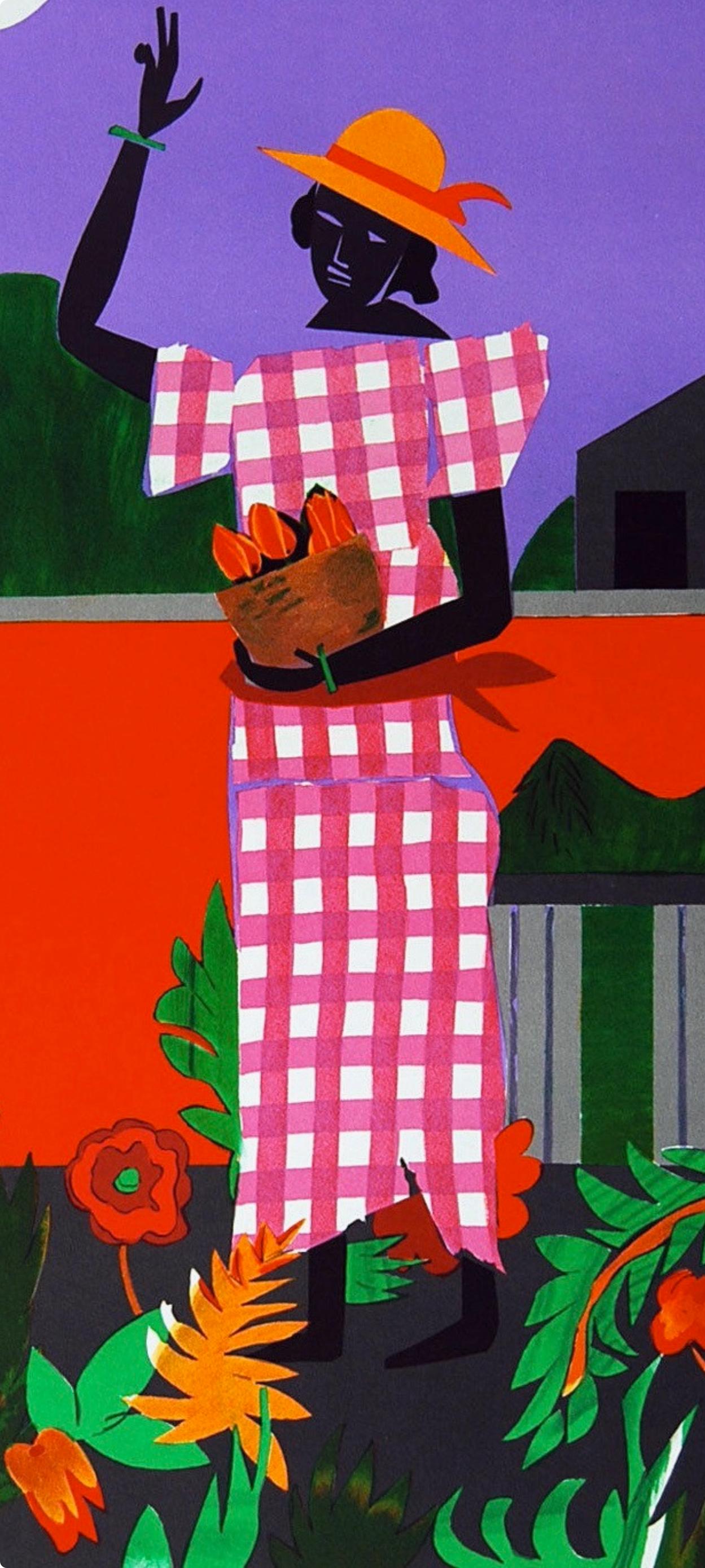 Girl in the Garden (Gelburd/Rosenberg 62), Romare Bearden For Sale 1