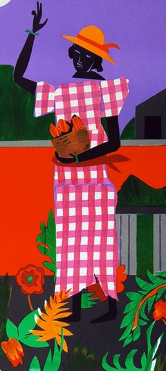 Girl in the Garden (Gelburd/Rosenberg 62), Romare Bearden