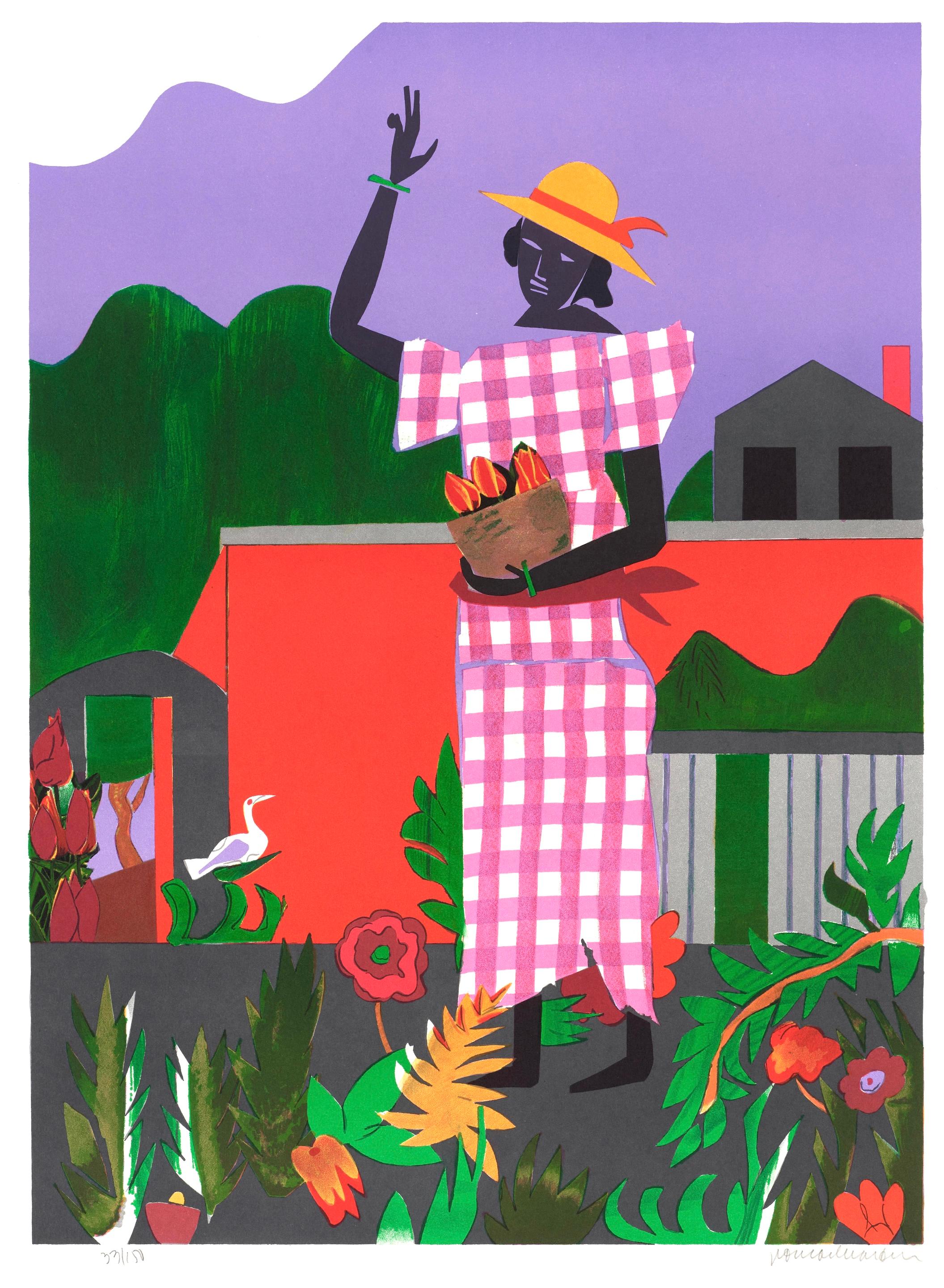 Mädchen im Garten (Gelburd/Rosenberg 62), Romare Bearden im Angebot 4