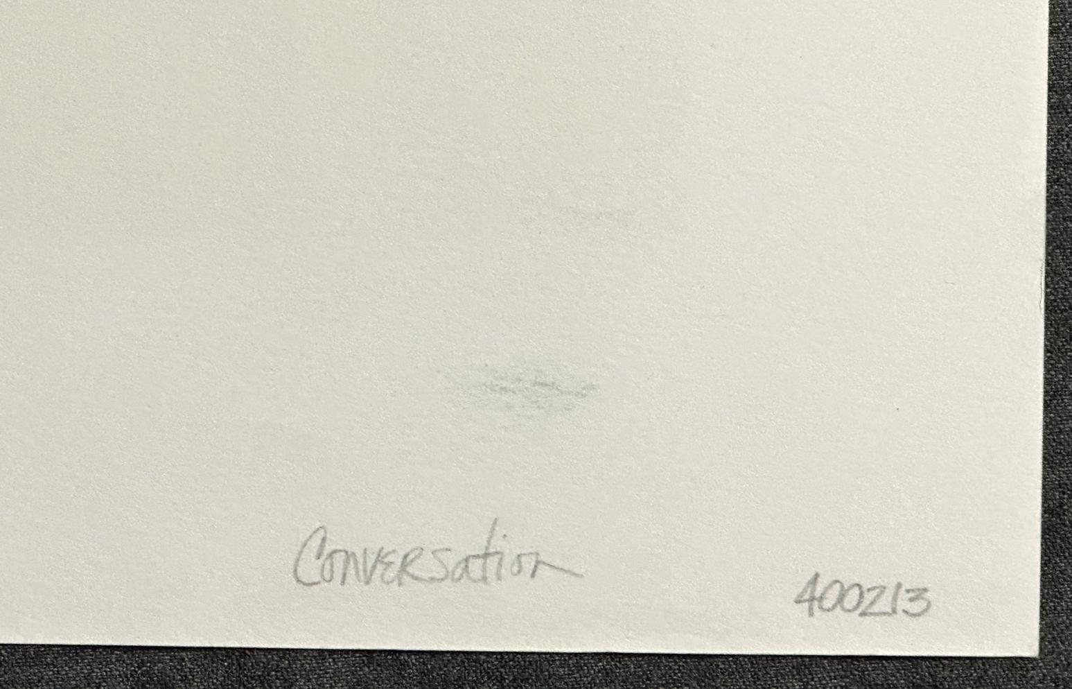 The Conversation  1979 Signed Limited Edition Lithograph For Sale 4