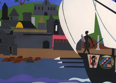 Home to Ithaca from the Odysseys Suite, Modern Screenprint by Romare Bearden