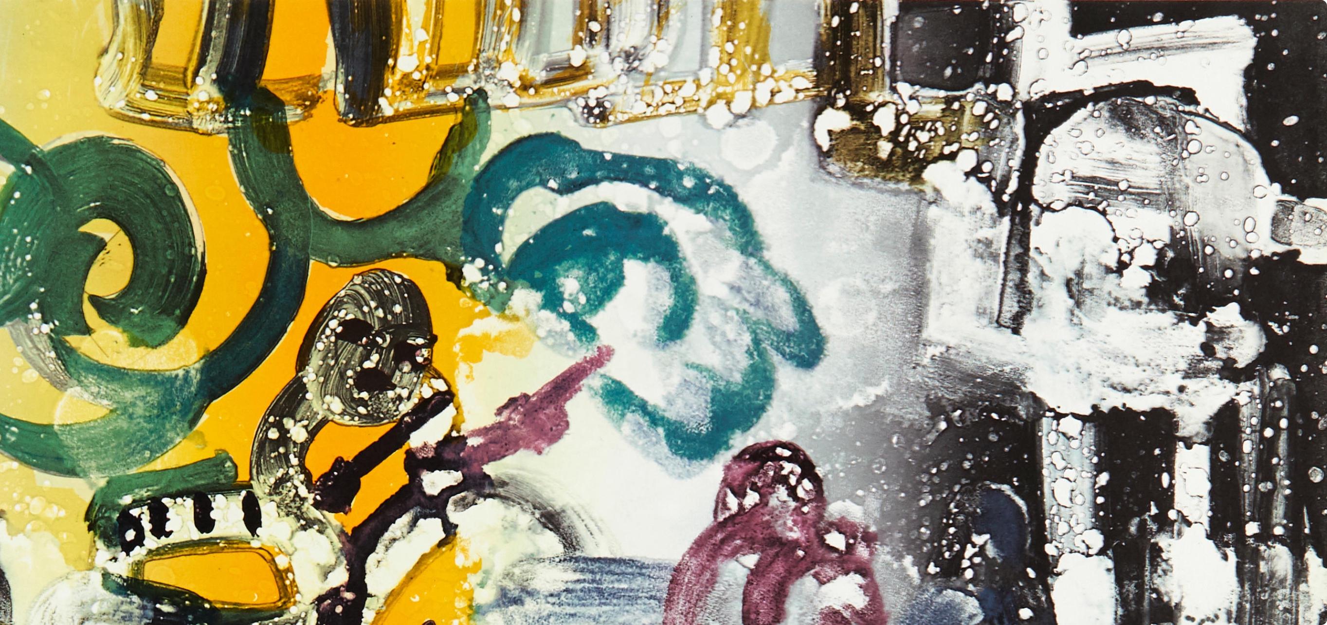 Introduction for a Blues Queen (Gelburd/Rosenberg 70-77), Jazz-Serie (Expressionismus), Print, von Romare Bearden