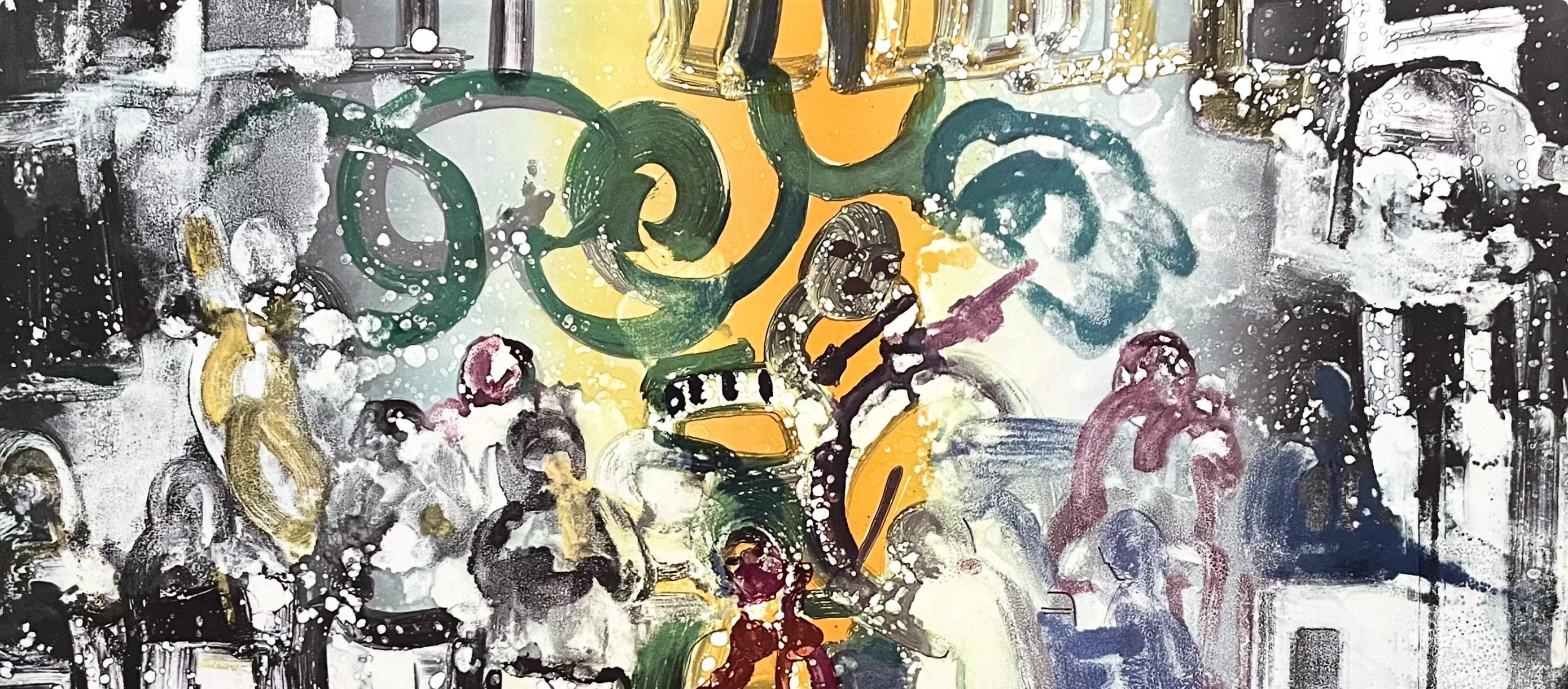 Introduction for a Blues Queen (Gelburd/Rosenberg 70-77), Jazz-Serie (Expressionismus), Print, von Romare Bearden