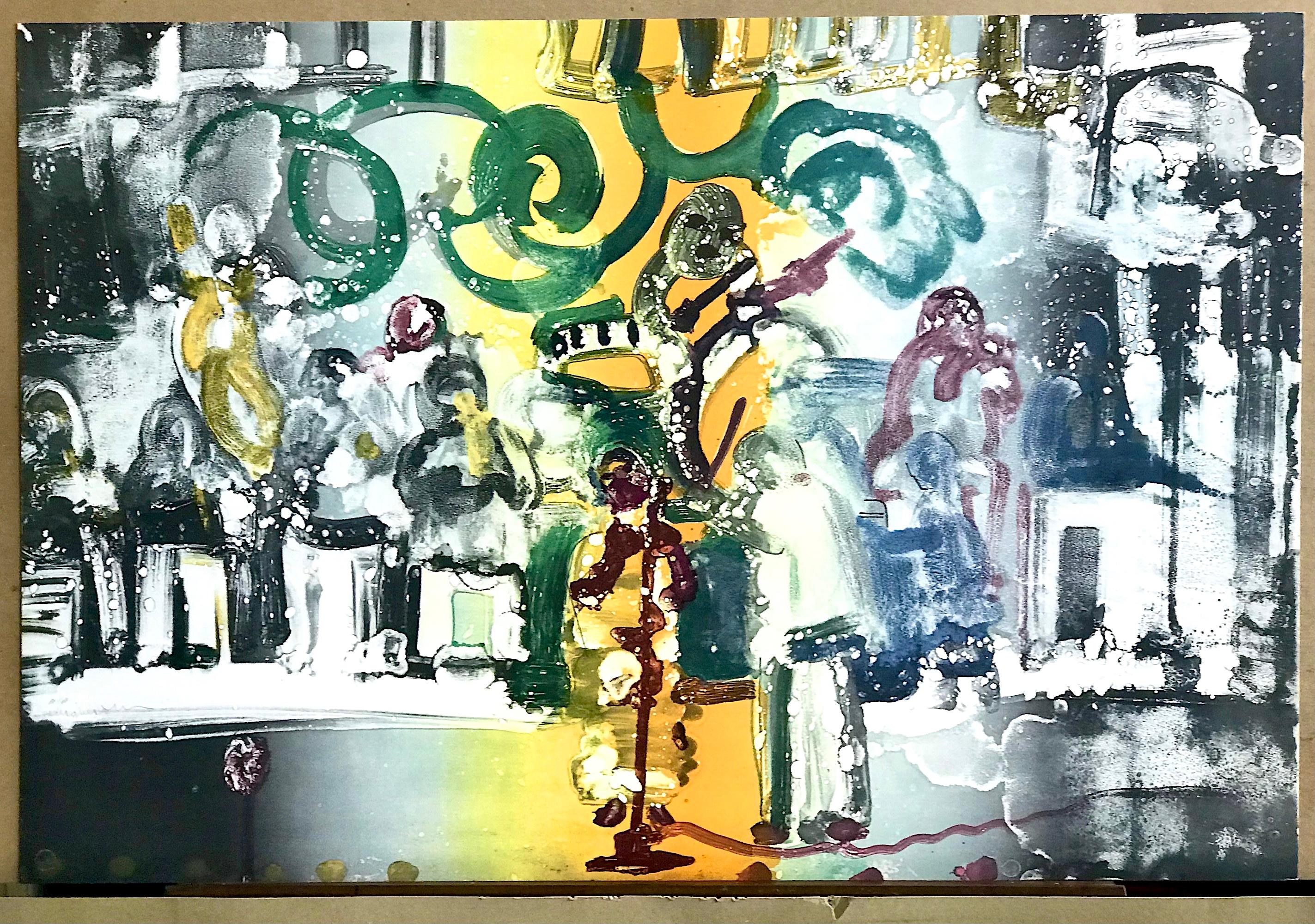 INTRODUCTION FOR A BLUES QUEEN (Uptown At Savoy), lithographie signée, Jazz Club en vente 4