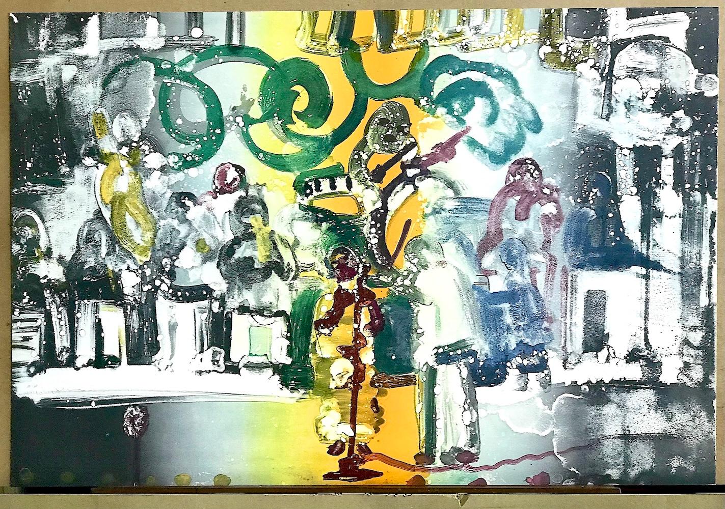 INTRODUCTION FOR A BLUES QUEEN(Uptown At Savoy) Signed Lithograph, Jazz Club For Sale 1