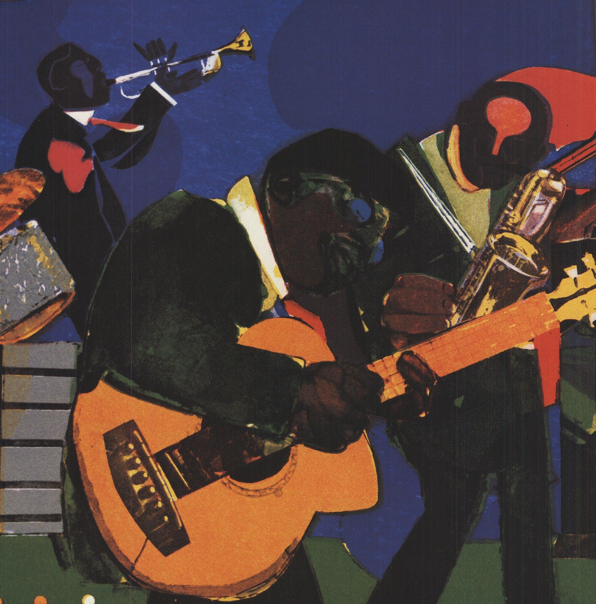 Jamming at the Savoy - Contemporary Print by Romare Bearden