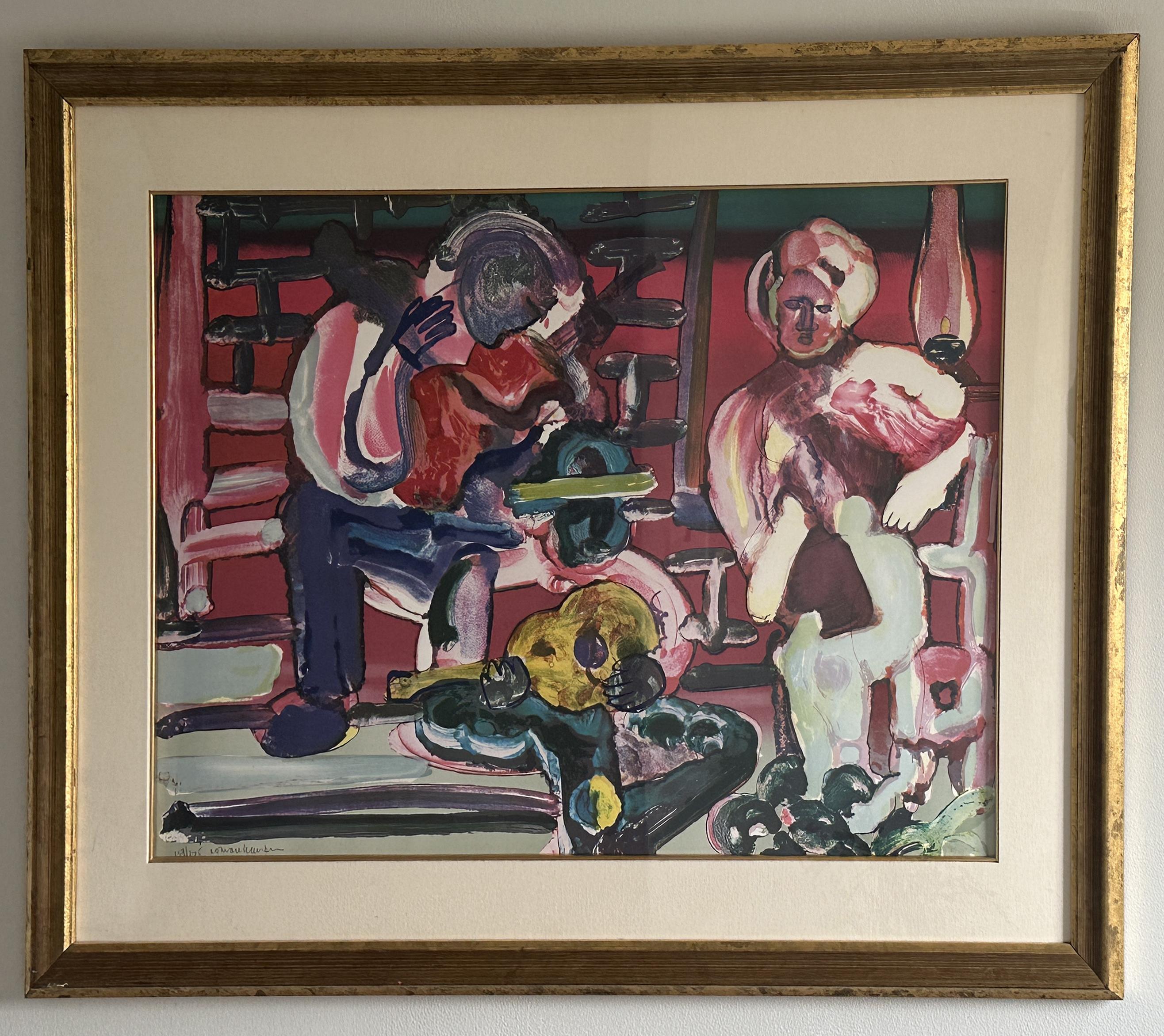 Louisiana Serenade 1979 Signed Limited Edition Lithograph - Print by Romare Bearden