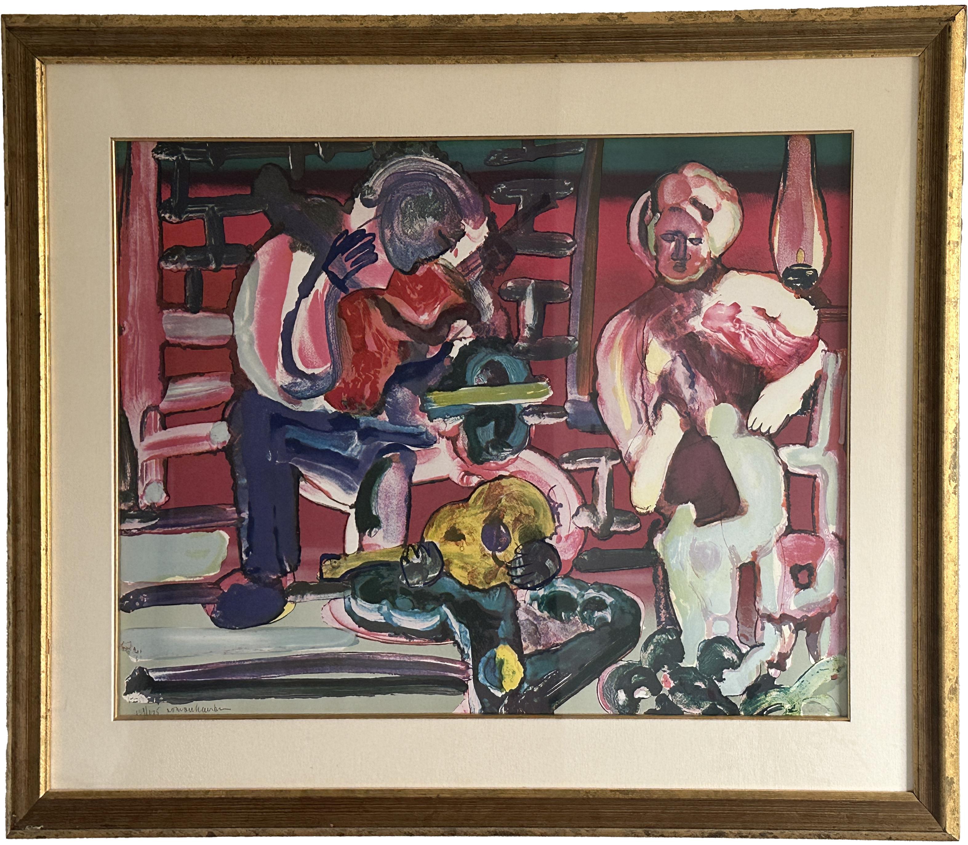 Romare Bearden Abstract Print - Louisiana Serenade 1979 Signed Limited Edition Lithograph