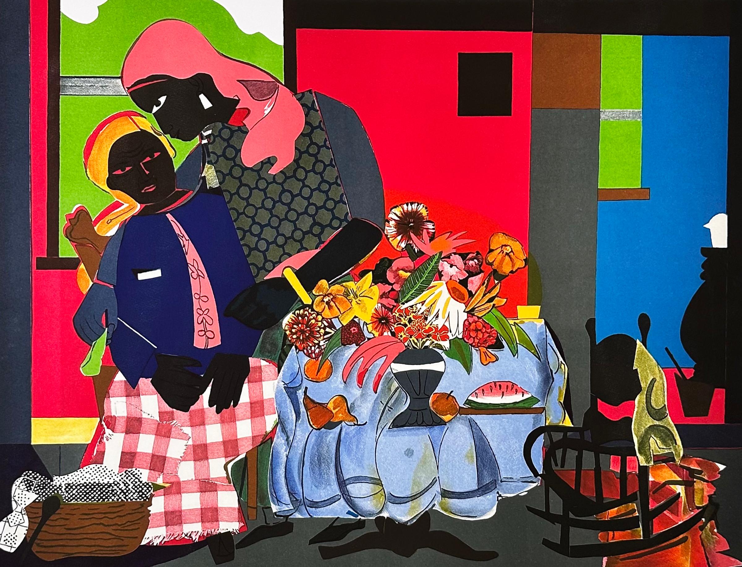 Abstract Print di Romare Bearden - Mattina