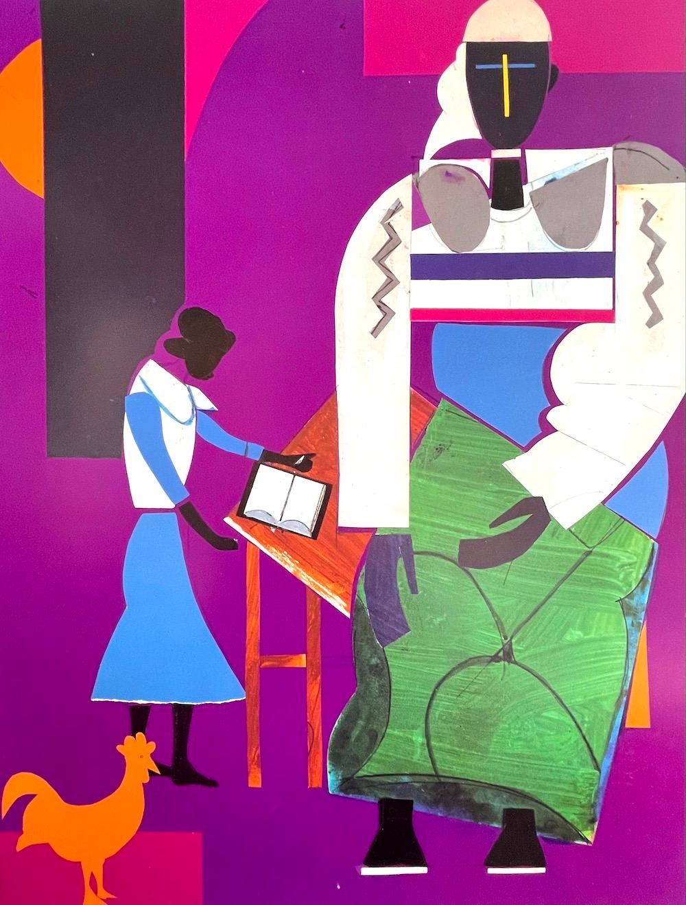 NOAH MEANS - A NEW DAY Hofstra University Art Poster, 1st Edition 1985 - Print by Romare Bearden