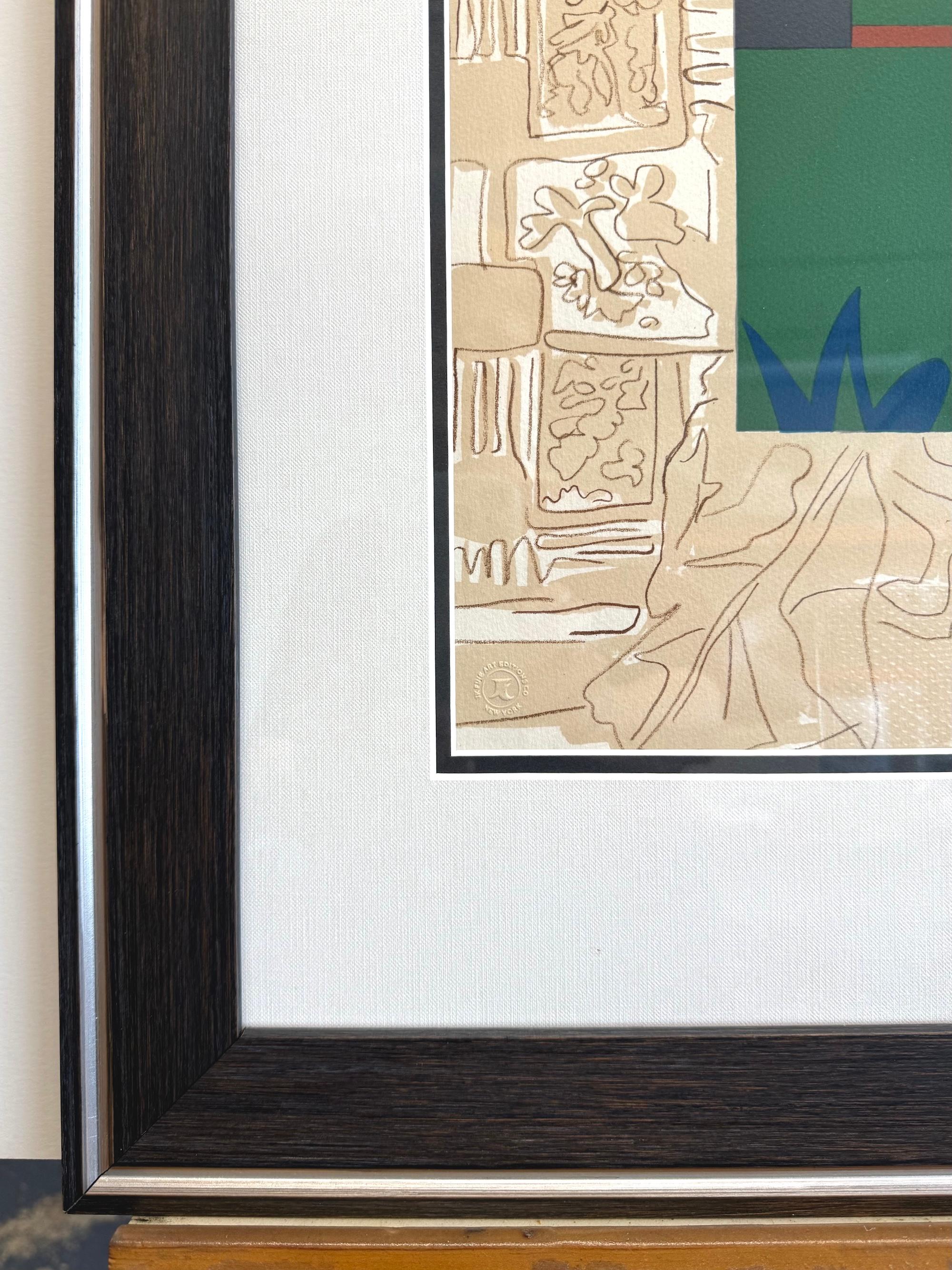 PEPPER JELLY LADY is a hand drawn, limited edition lithograph by one of the most important American artists of the 20th century, Romare Bearden. PEPPER JELLY LADY was printed using traditional hand lithography methods on archival printmaking paper,