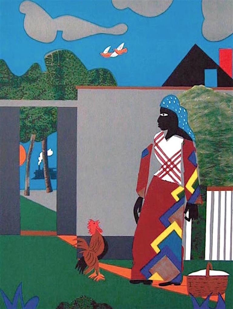 Romare Bearden Pepper Jelly Lady, Signed Original Lithograph, African