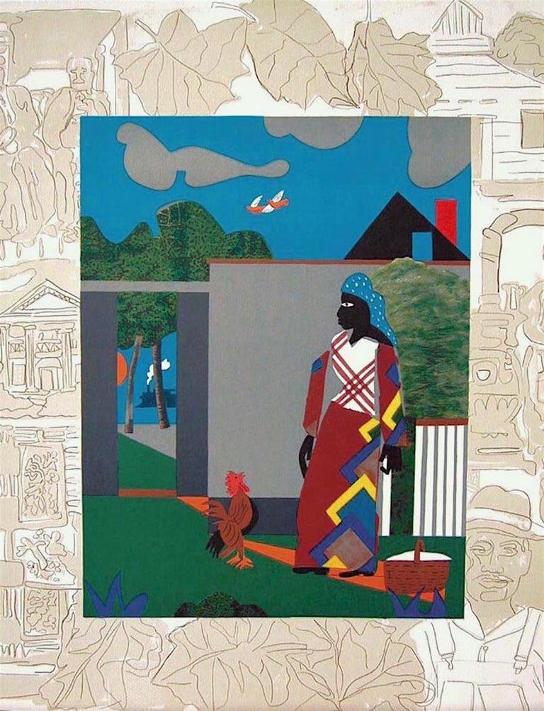 Romare Bearden Pepper Jelly Lady, Signed Original