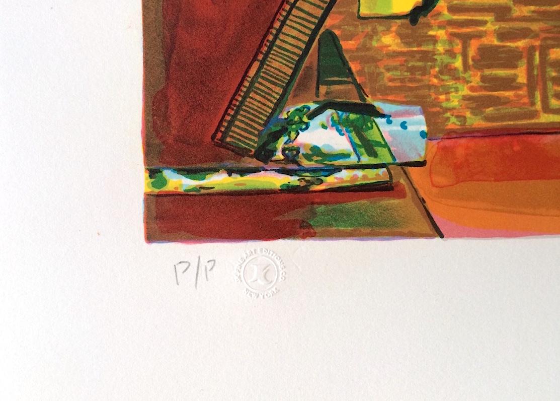 QUILTING TIME Hand Signed Lithograph, Black Family Life African American Culture For Sale 1