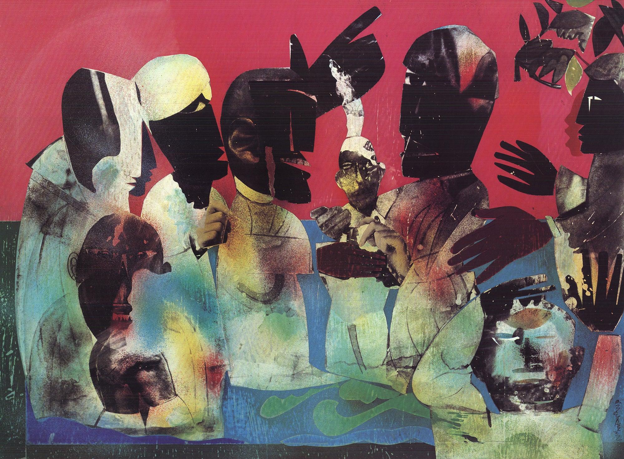 Romare Bearden 'Carolina Shout' 1995- Offset Lithograph For Sale 1