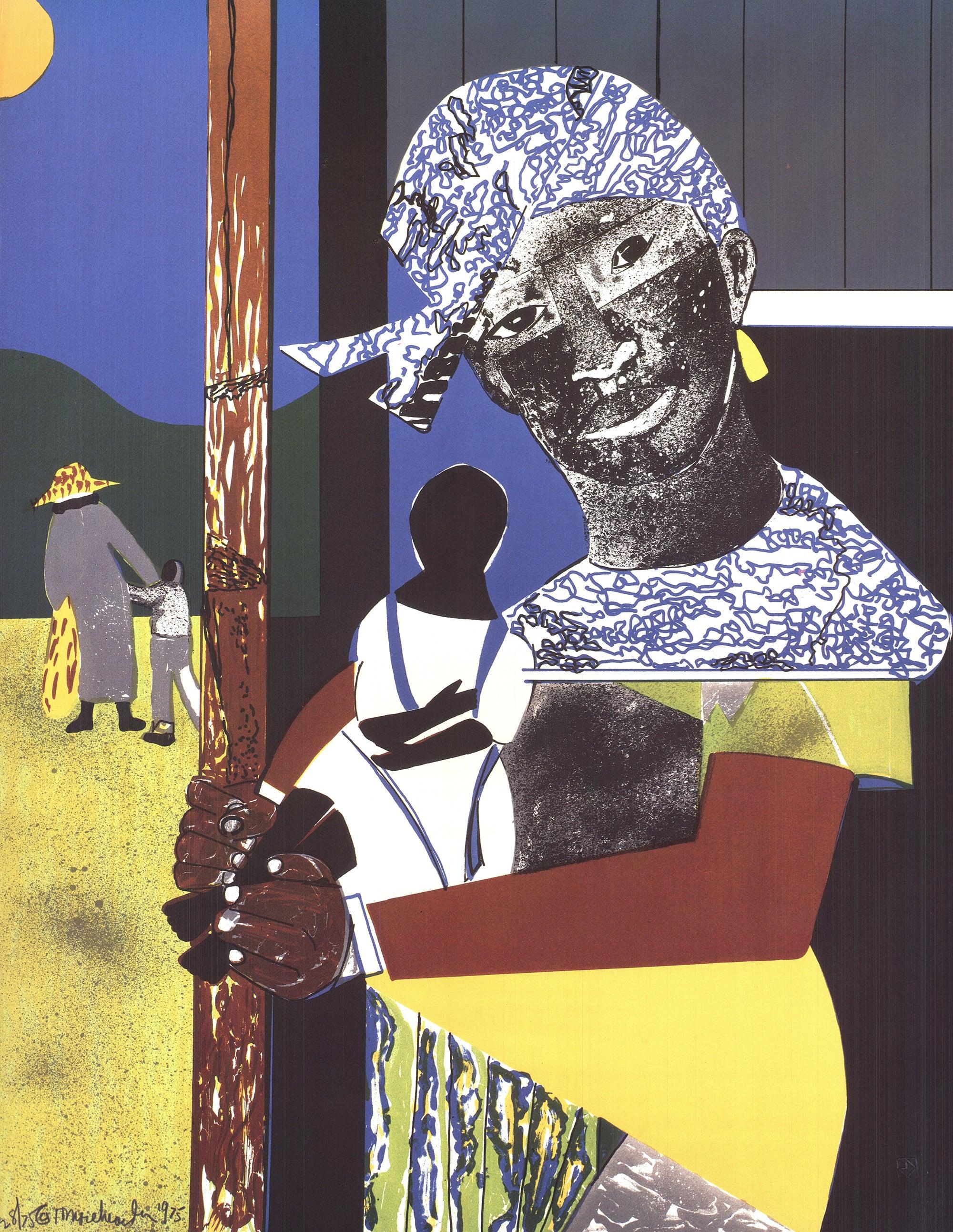 Romare Bearden 'Come Sunday' 1993- Offset Lithograph For Sale 1