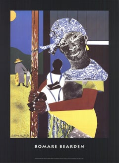 Vintage Romare Bearden 'Come Sunday' 1993- Offset Lithograph