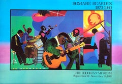 Romare Bearden JAMMING AT THE SAVOY Vintage 1981 Brooklyn Museum Poster, Jazz