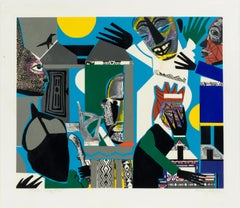Romare Bearden: „Sorcerer’s Village“, 1976, Siebdruck, Auflage: 125 Exemplare