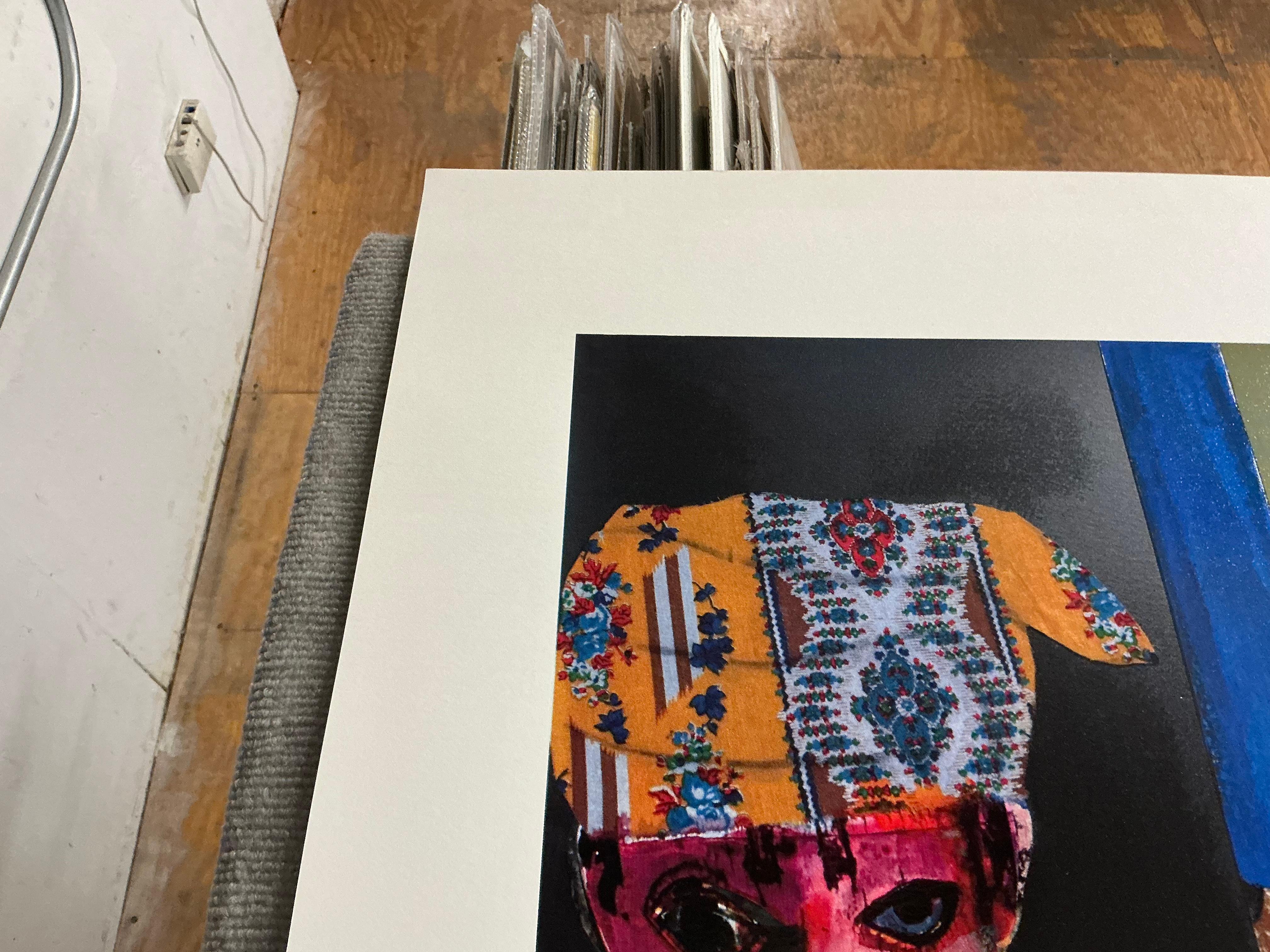 Serigrafia di Bearden 'Ora della campanella' Afroamericana in vendita 7