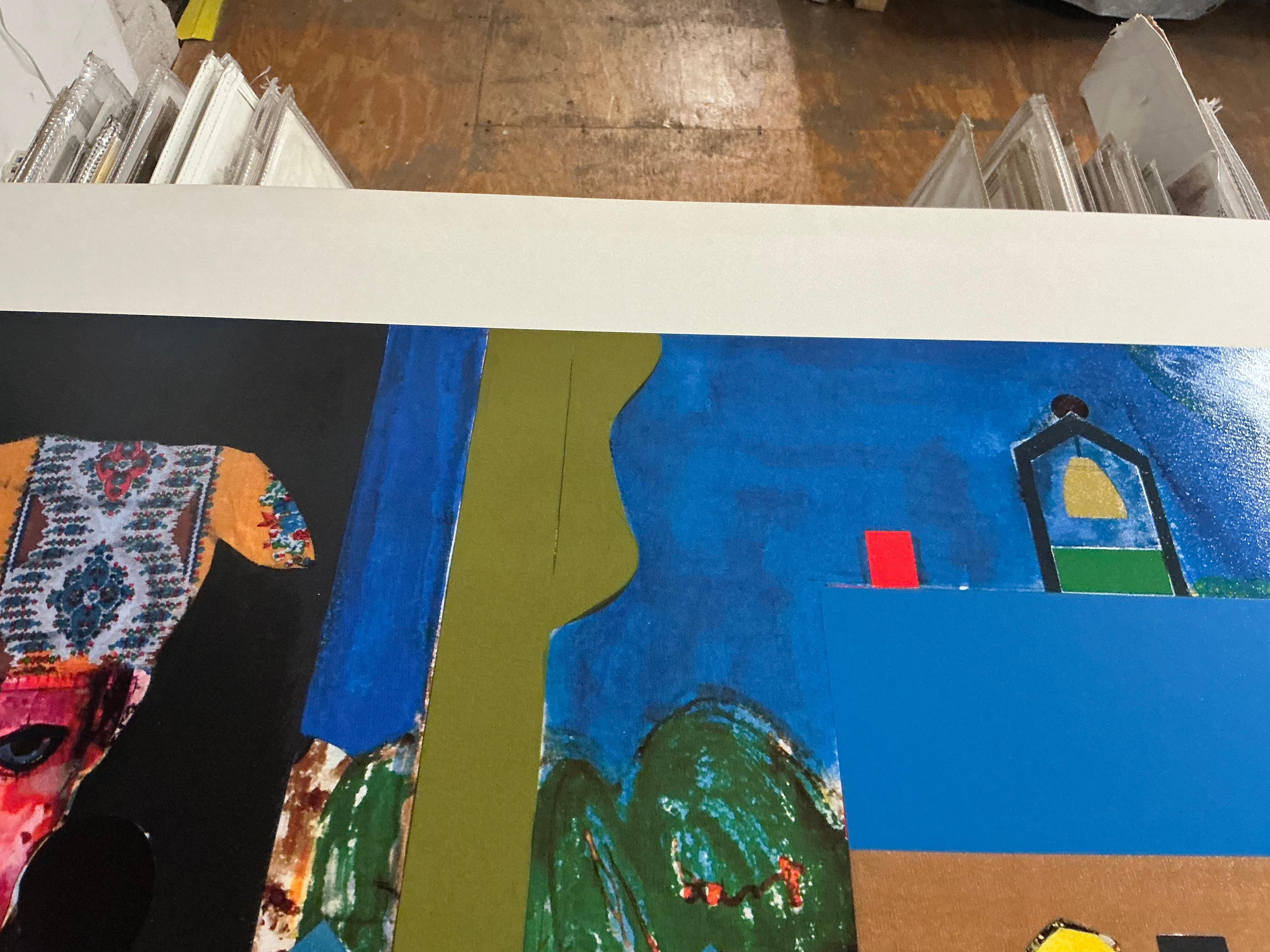 Serigrafia di Bearden 'Ora della campanella' Afroamericana in vendita 8