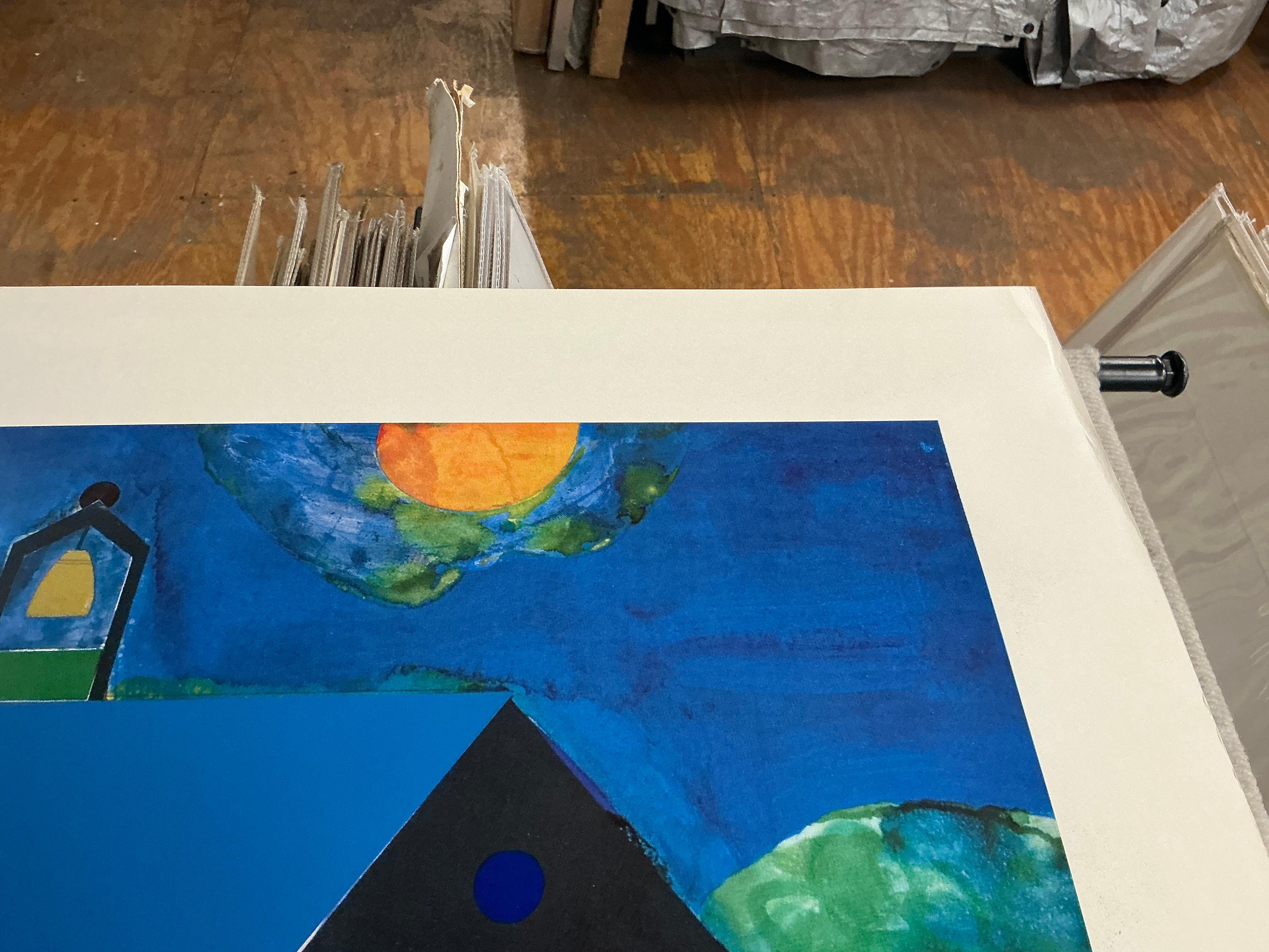 Serigrafia di Bearden 'Ora della campanella' Afroamericana in vendita 9