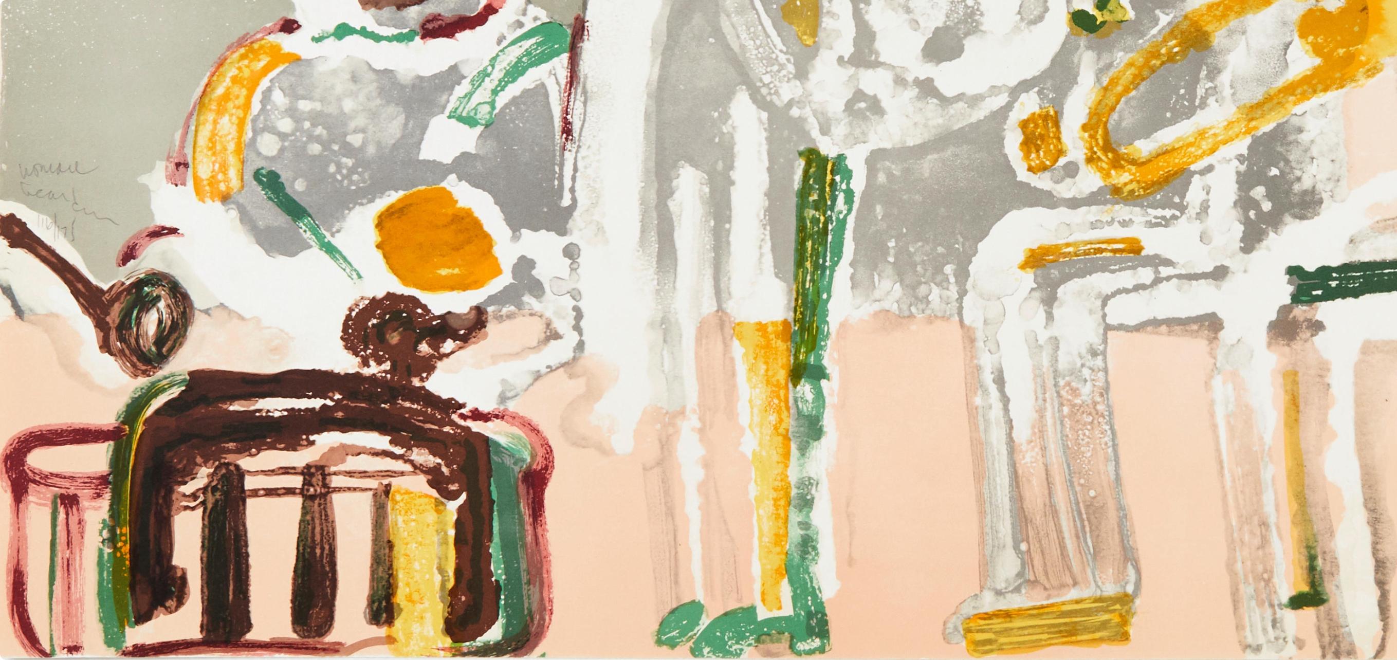 Sermón del Tenor (Gelburd/Rosenberg 70-77), Serie Jazz - Print Expresionista de Romare Bearden