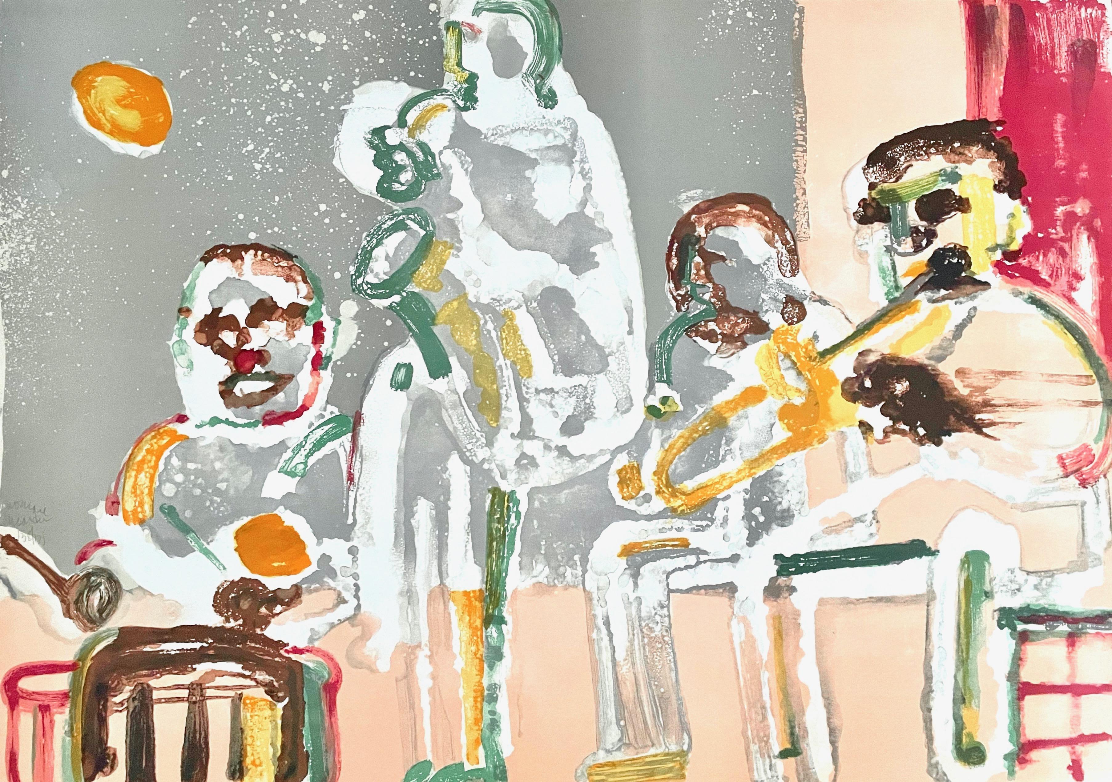 Tenor Sermon (Gelburd/Rosenberg 70-77), Jazz Series, Romare Bearden