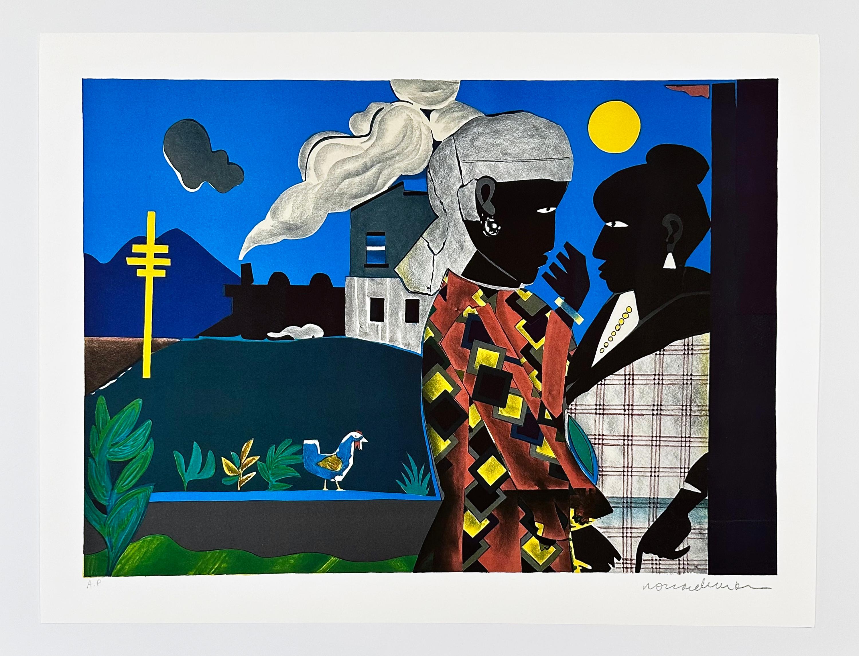 The Conversation - Print by Romare Bearden